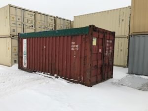 20’ open top container
