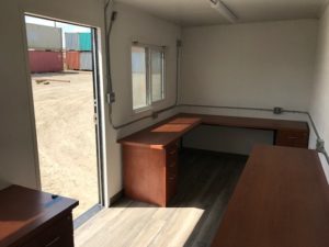 Edmonton Customized 20' Ground Level Office Shipping Container Project