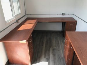 Edmonton Customized 20' Ground Level Office Shipping Container Project