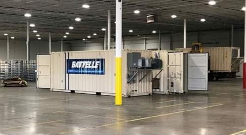 Pac-Van recently partnered with Battelle to provide storage units to be used for mask decontamination.