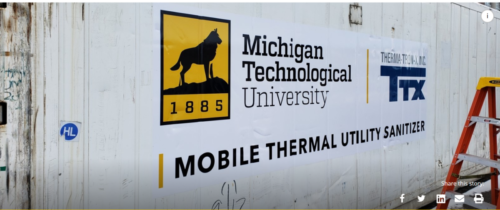 Pac-Van partnered with MTU to provide refrigerator containers to be used for the purpose of cleaning PPE. 